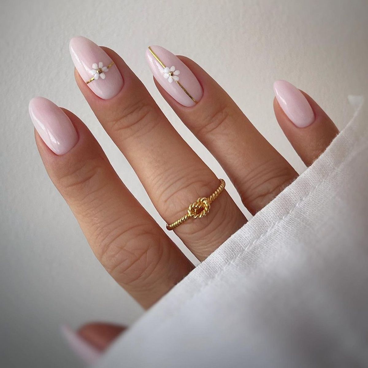 Glitter Hearts Almond Shape Nail