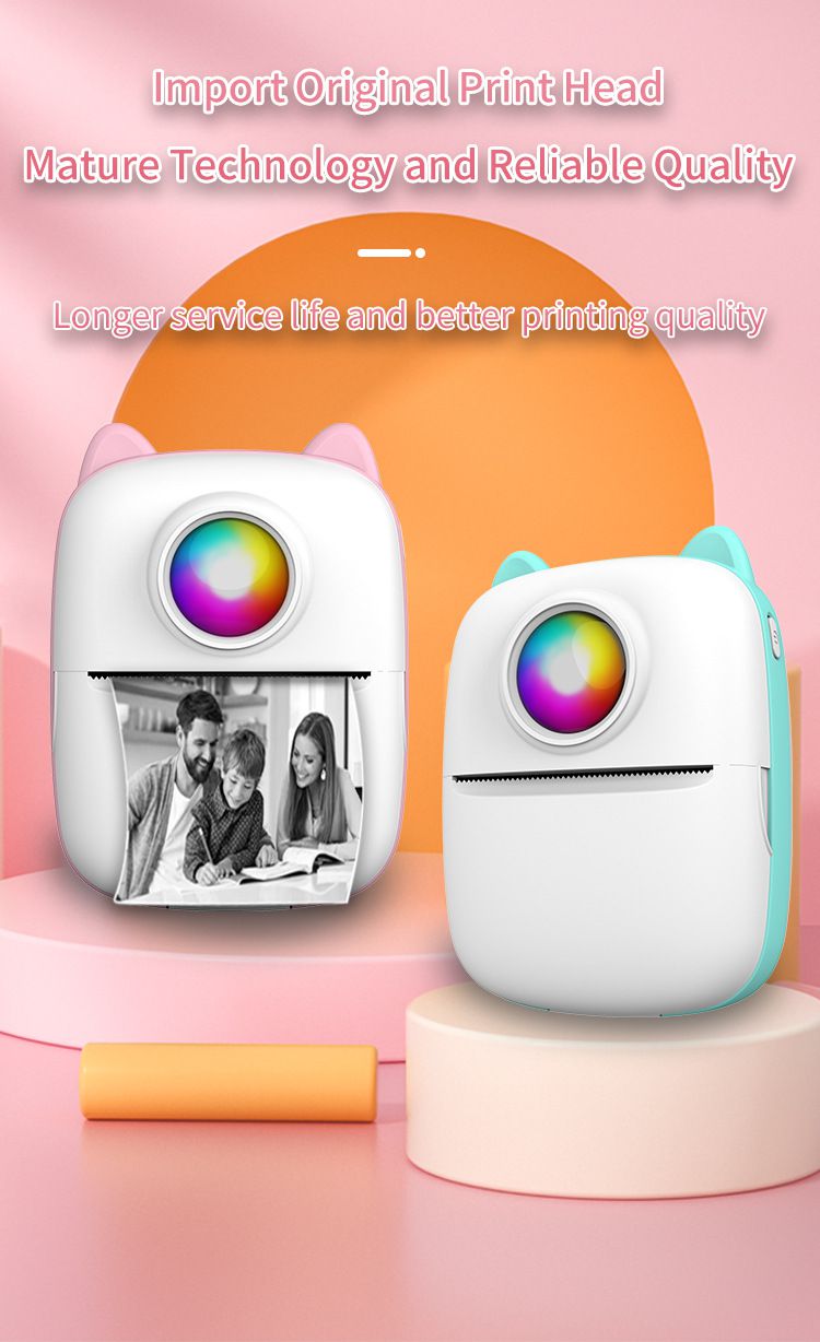 Mini Portable Inkless Sticker Phone Photo Pocket Printer