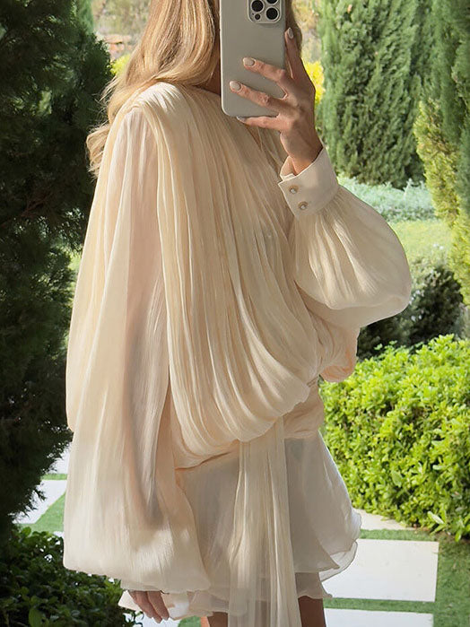Cotton eyelet white lace up crop top puff sleeve blouse