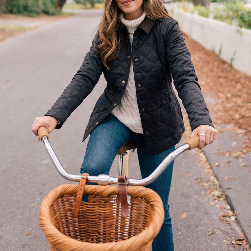 QUILTED CORDUROY RIBBON JACKET