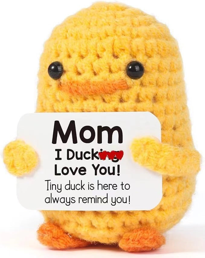 Positive Affirmation Crochet Stuff Toy Wool Doll Gifts