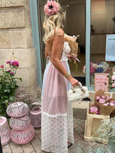 EEllula Mix Print Patchwork Lace Edge Maxi Dress