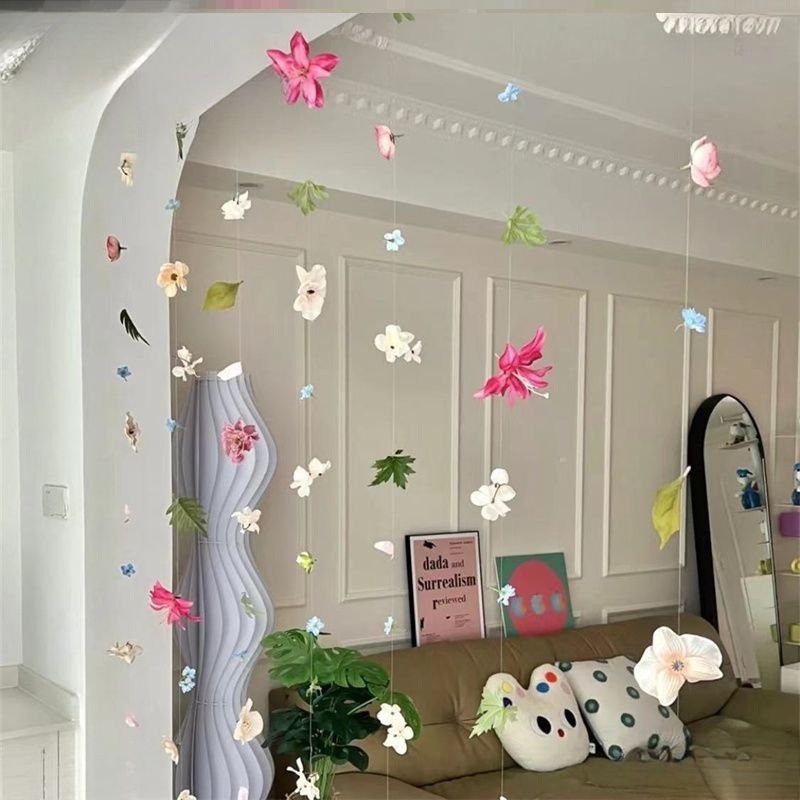 Aesthetic Hanging Ceiling Flower Garland Wall Decor Kit