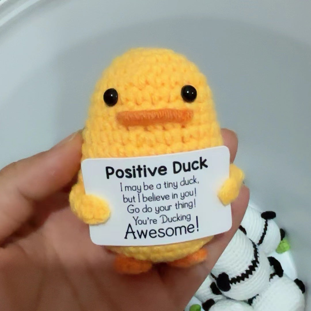 Positive Affirmation Crochet Stuff Toy Wool Doll Gifts