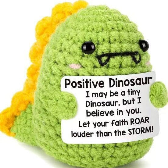 Positive Affirmation Crochet Stuff Toy Wool Doll Gifts