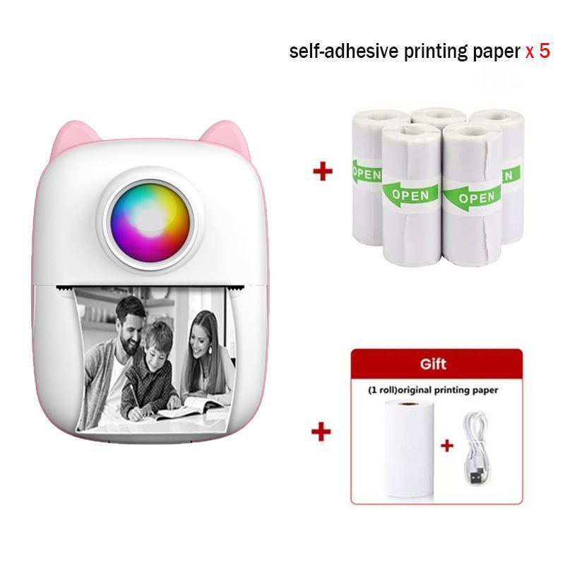 Mini Portable Inkless Sticker Phone Photo Pocket Printer