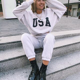 USA College Crewnecks American Flag Sweatshirt Womens