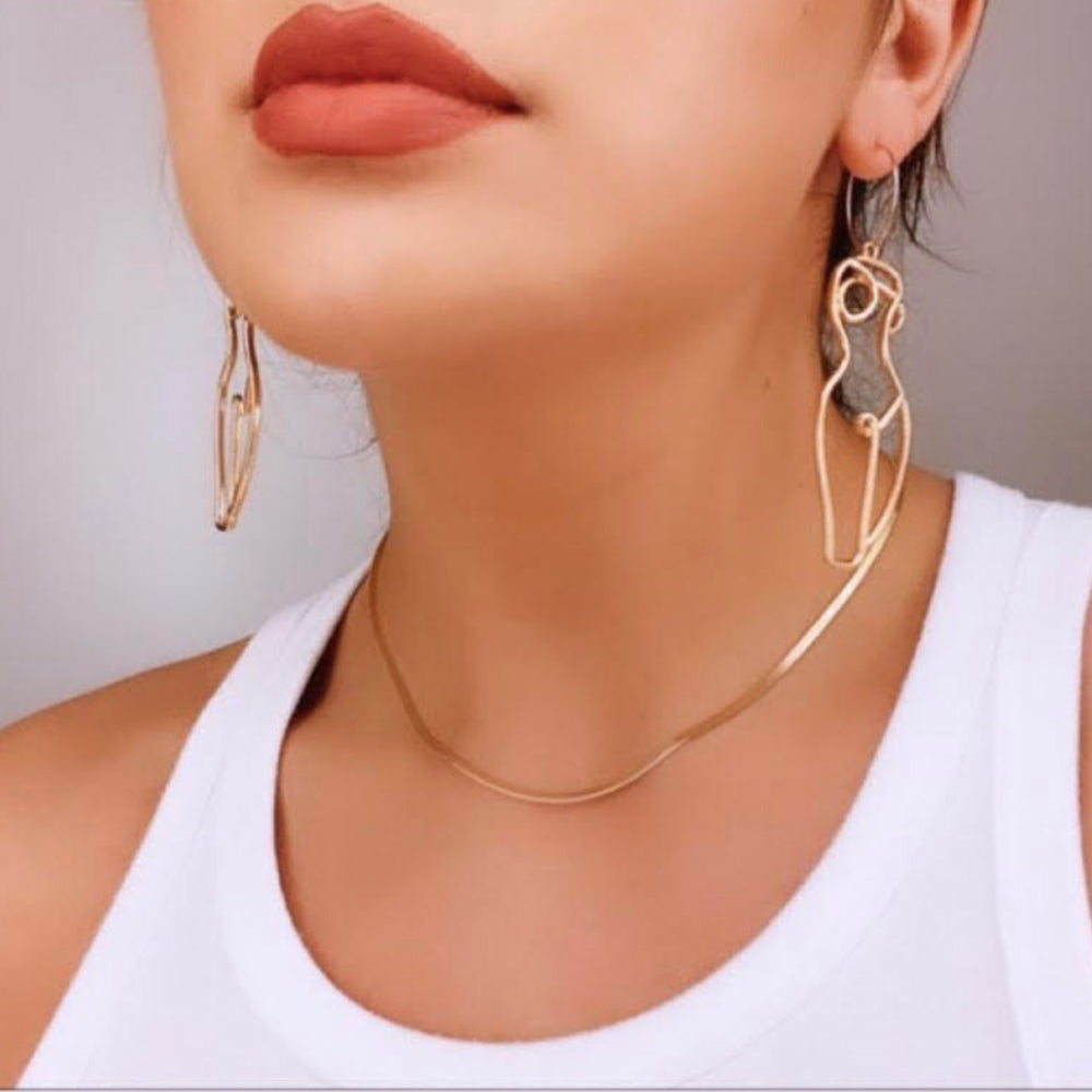 Womens Body Earrings Wired Drop Earrings For Women Dangle Earrings