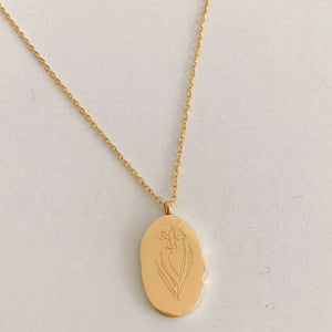Sweet Lucky Birth Month Flower Necklace For Birthday Gift