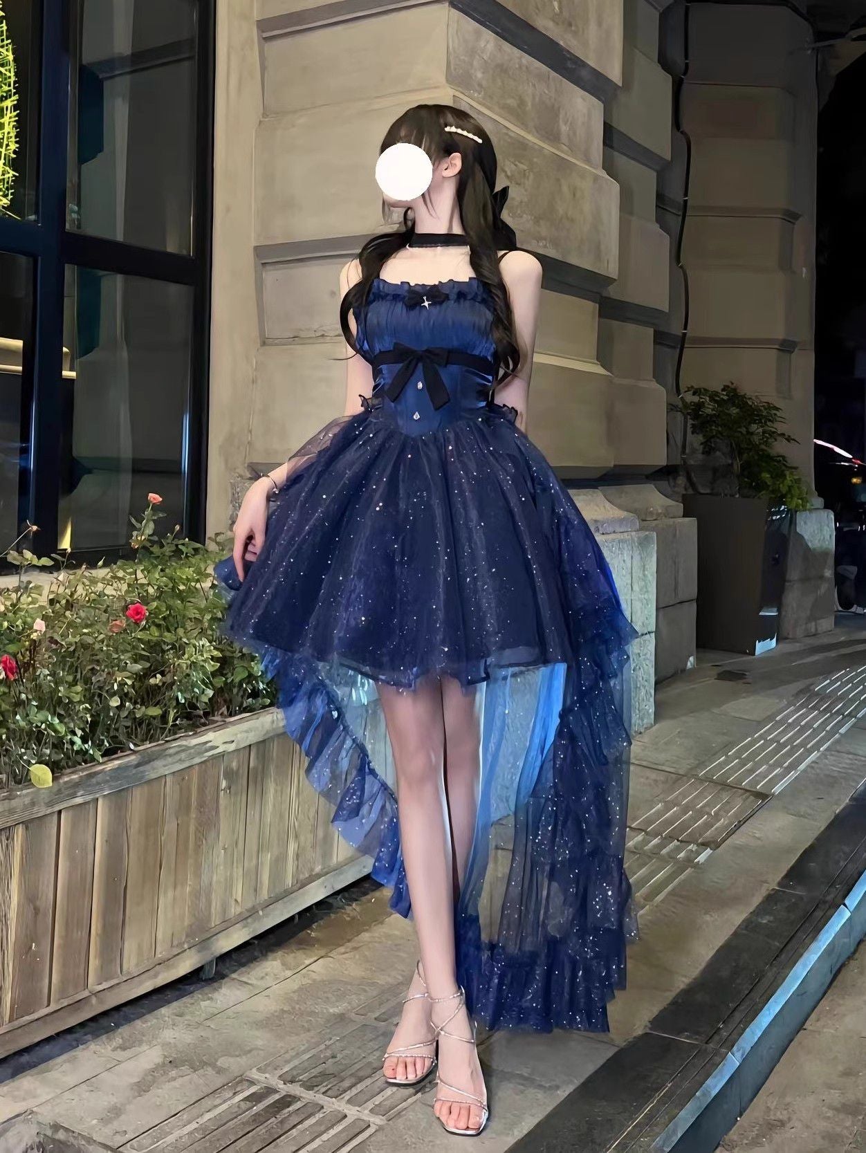 Shiny Bow Vintage Classic Princess Lolita Jsk Dress Set