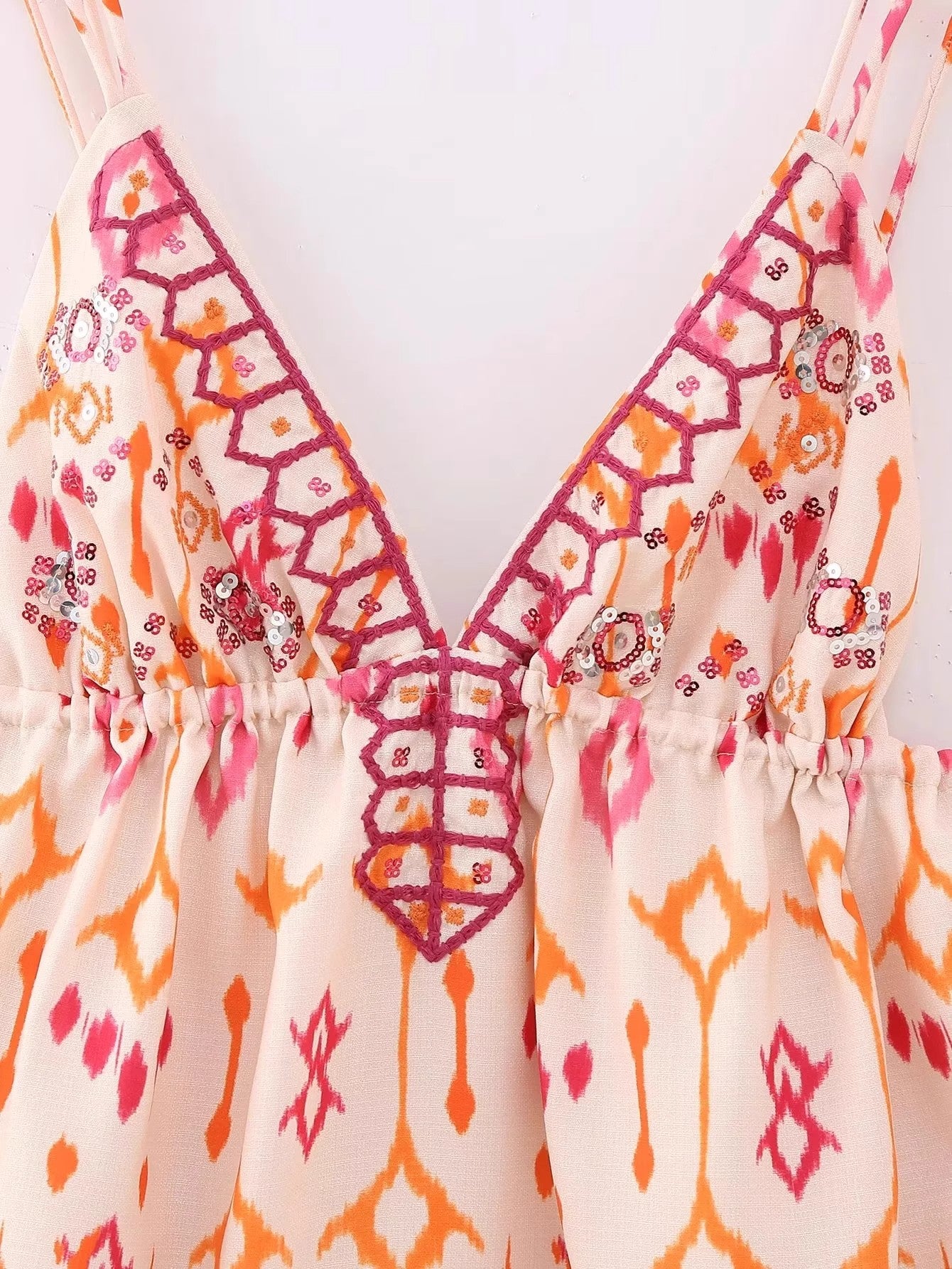 Bohemian Vibe Embroidery Sleeveless Top