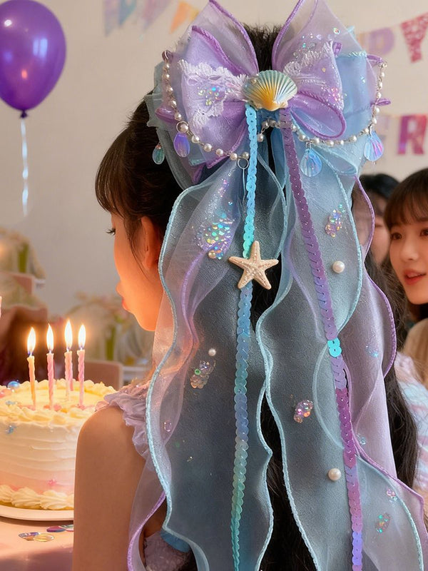 Aesthetic Large Princess Ribbow Bows For Girls Hair