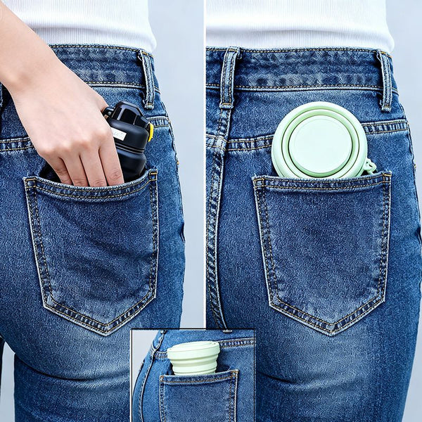 Foodgrade Foldable Outdoor Silicone Cup With Lid 200ml