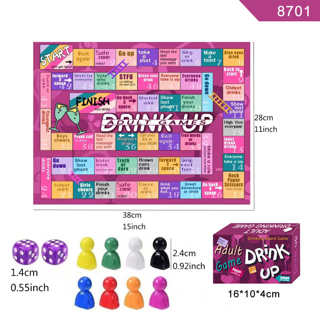 Tipsy Land Candy Land Gathering Night Drinking Party Board Game