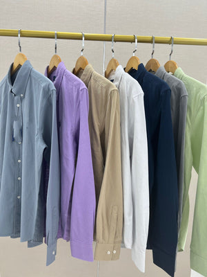 Oversized Relaxed Long Sleeve Button Front Shirt Womens