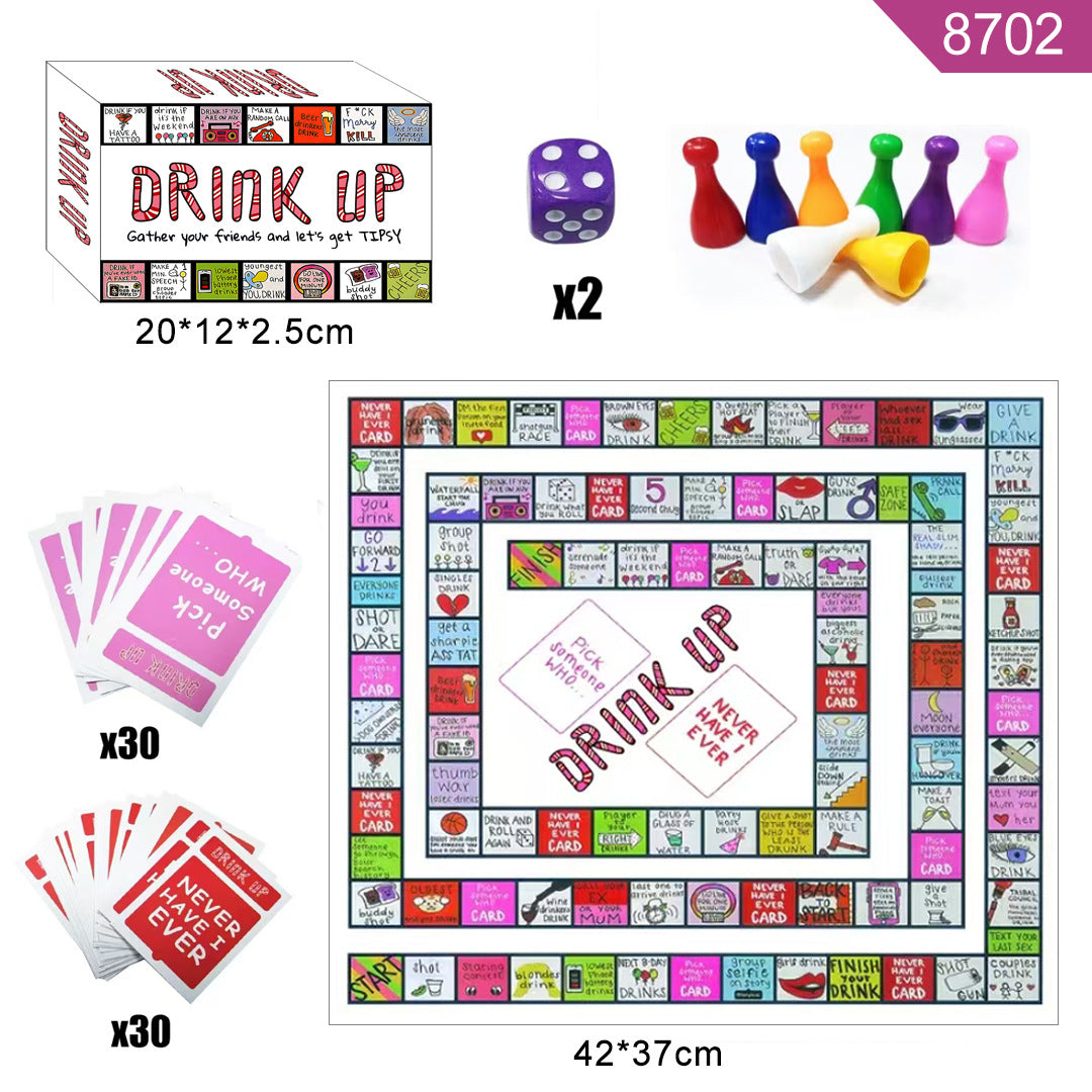 Tipsy Land Candy Land Gathering Night Drinking Party Board Game