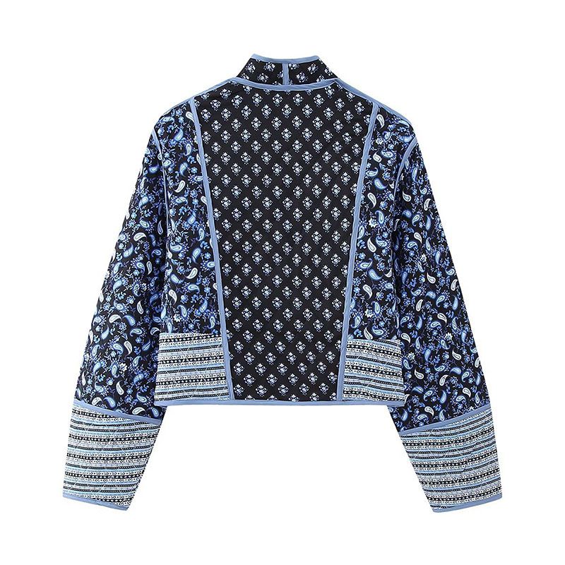 Niva | Vintage Floral Print Quilted Jacket main image 0
