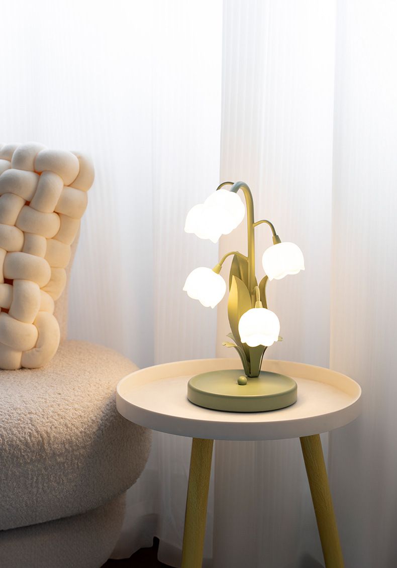 Versatile Lily of the Valley Flower Lamp Bedside Table Wall Decor Lamps