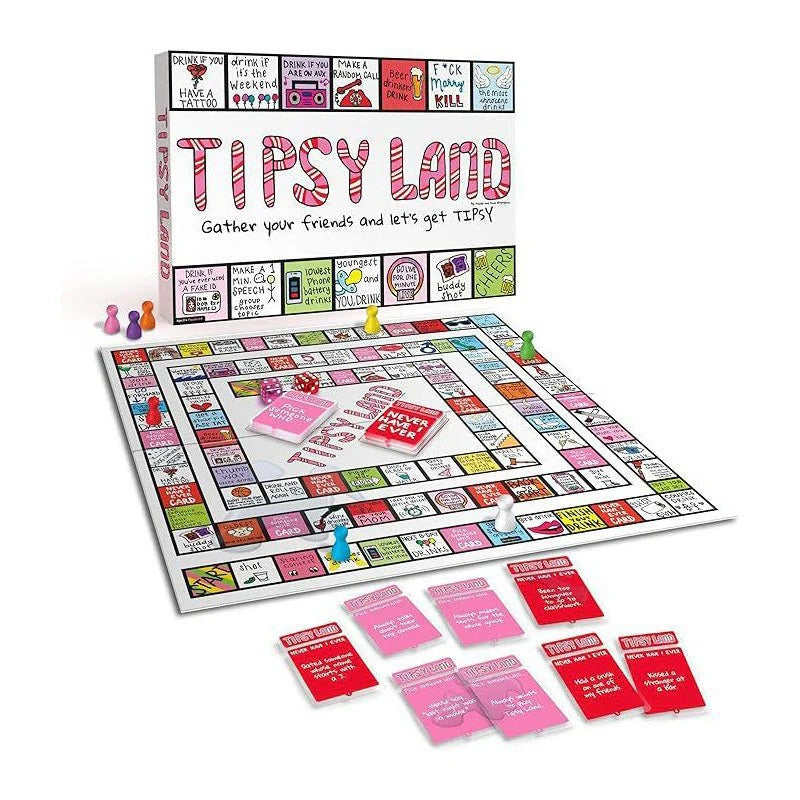 Tipsy Land Candy Land Gathering Night Drinking Party Board Game