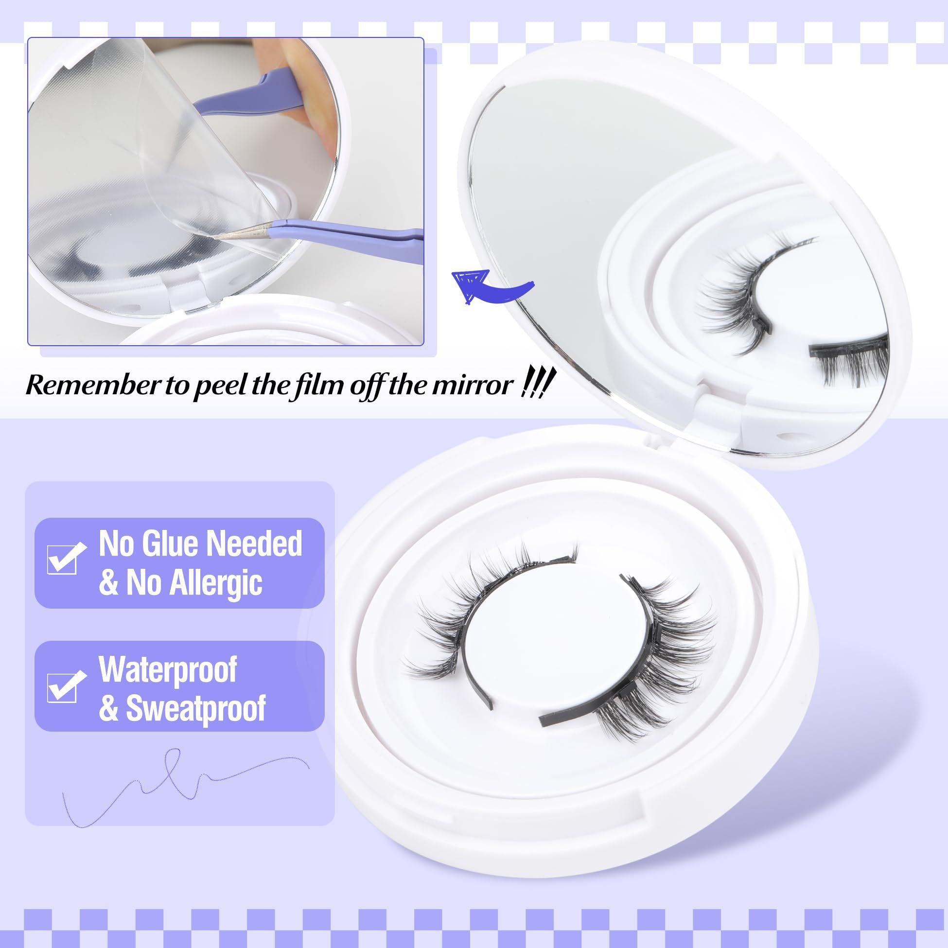 Portafly Craft Reusable Magnetic Eyelashes Applicator Without Eyeliner