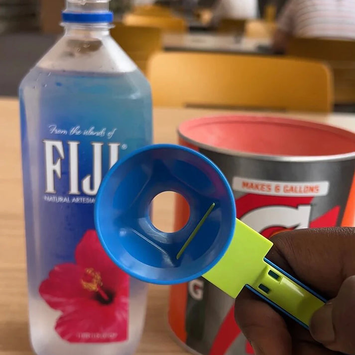 Multifunctional Anti Spill Funnel Protein Powder Slide Scoop