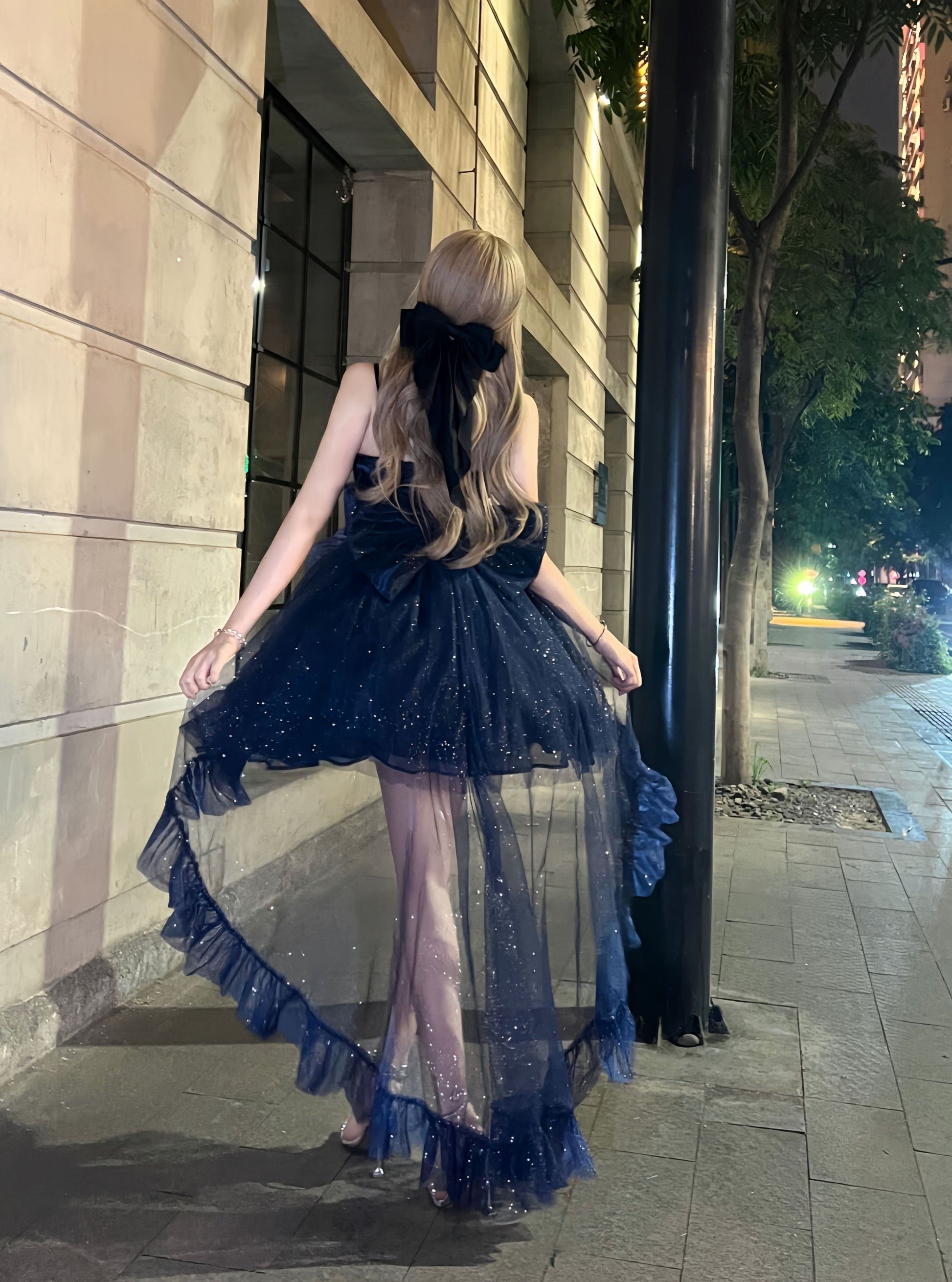 Shiny Bow Vintage Classic Princess Lolita Jsk Dress Set