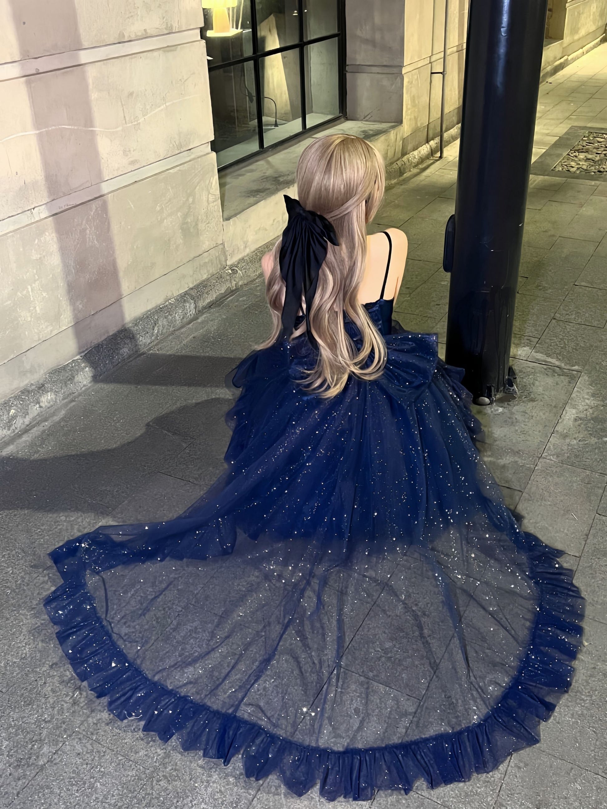 Shiny Bow Vintage Classic Princess Lolita Jsk Dress Set