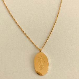 Sweet Lucky Birth Month Flower Necklace For Birthday Gift