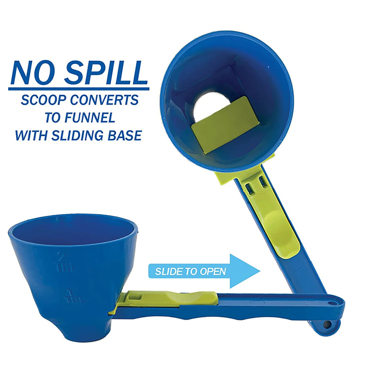 Multifunctional Anti Spill Funnel Protein Powder Slide Scoop