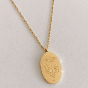 Sweet Lucky Birth Month Flower Necklace For Birthday Gift