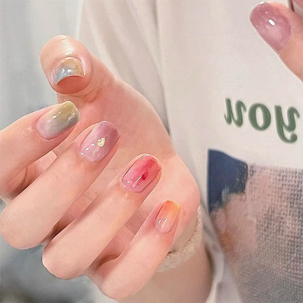 Natural Garden Spa Flower Juice Tie Dye Gradient Nail