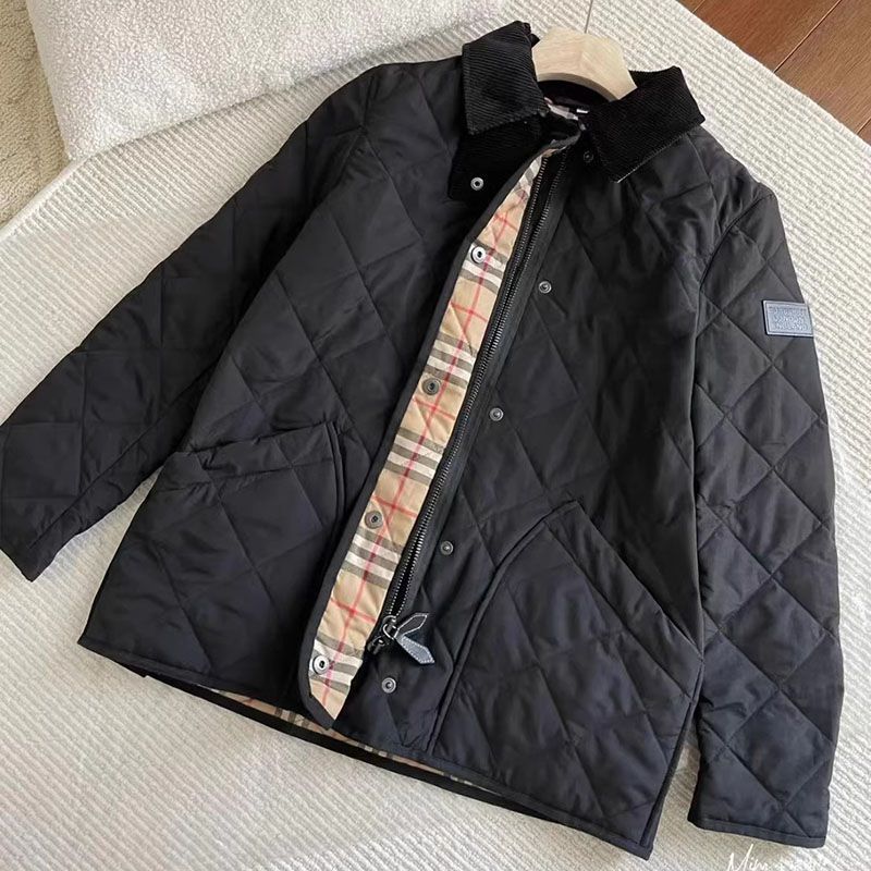 Corduroy collar Diamond Quilted Thermo Regulated Barn Jacket