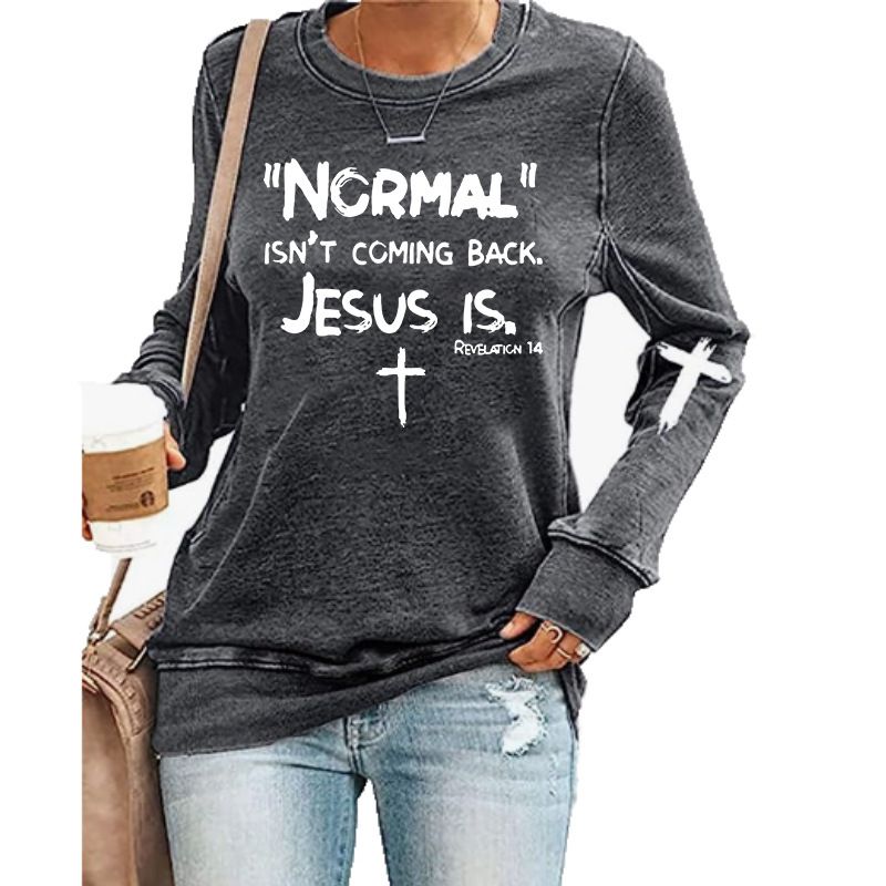 Sporty Women's Casual Crew Neck Sweatshirts