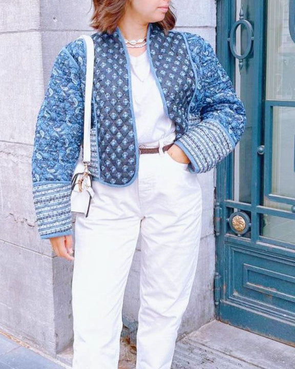 Reversible Botanical Patchwork Jacket