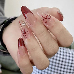 Cute Bow Nail Decal Art Stickers