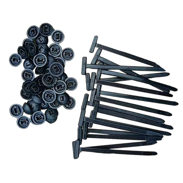 100 PCS Nylon Universal Cable Zip Tie Buckle