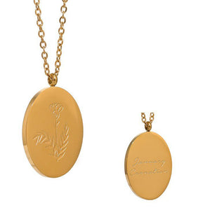 Sweet Lucky Birth Month Flower Necklace For Birthday Gift