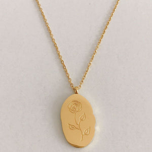 Sweet Lucky Birth Month Flower Necklace For Birthday Gift