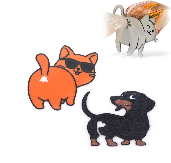 Dachshund Dog Butt Bread Bag Clip