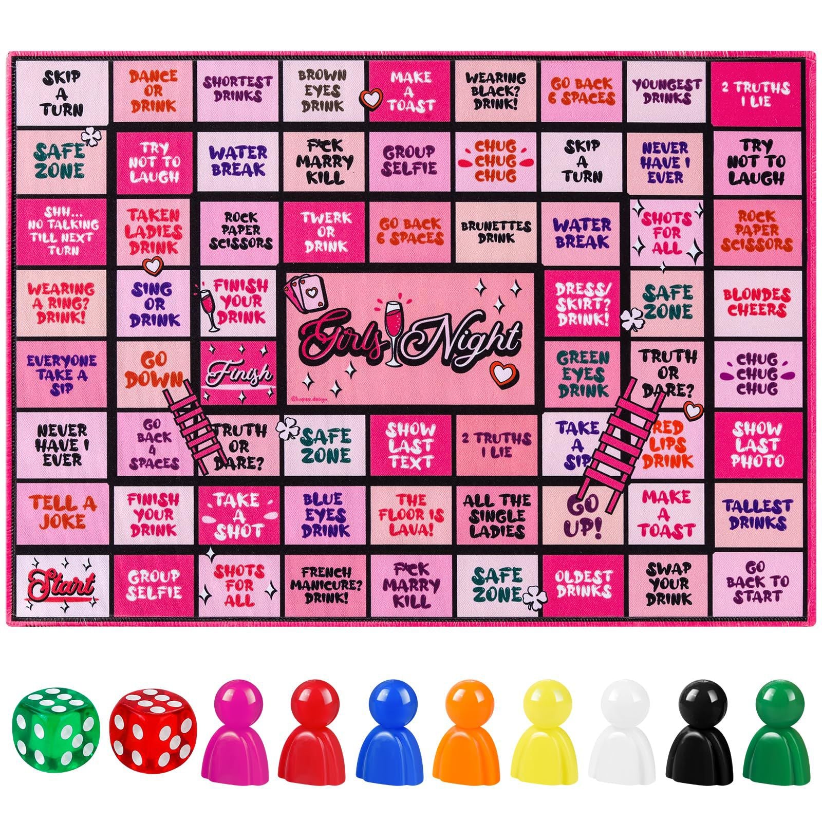 Tipsy Land Candy Land Gathering Night Drinking Party Board Game