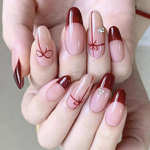 Cute Bow Nail Decal Art Stickers