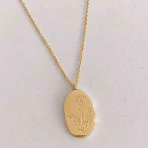 Sweet Lucky Birth Month Flower Necklace For Birthday Gift