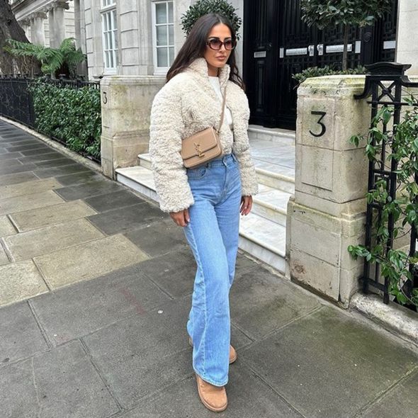 Cropped Faux Sherpa Fleece Puffer Bomber Jacket