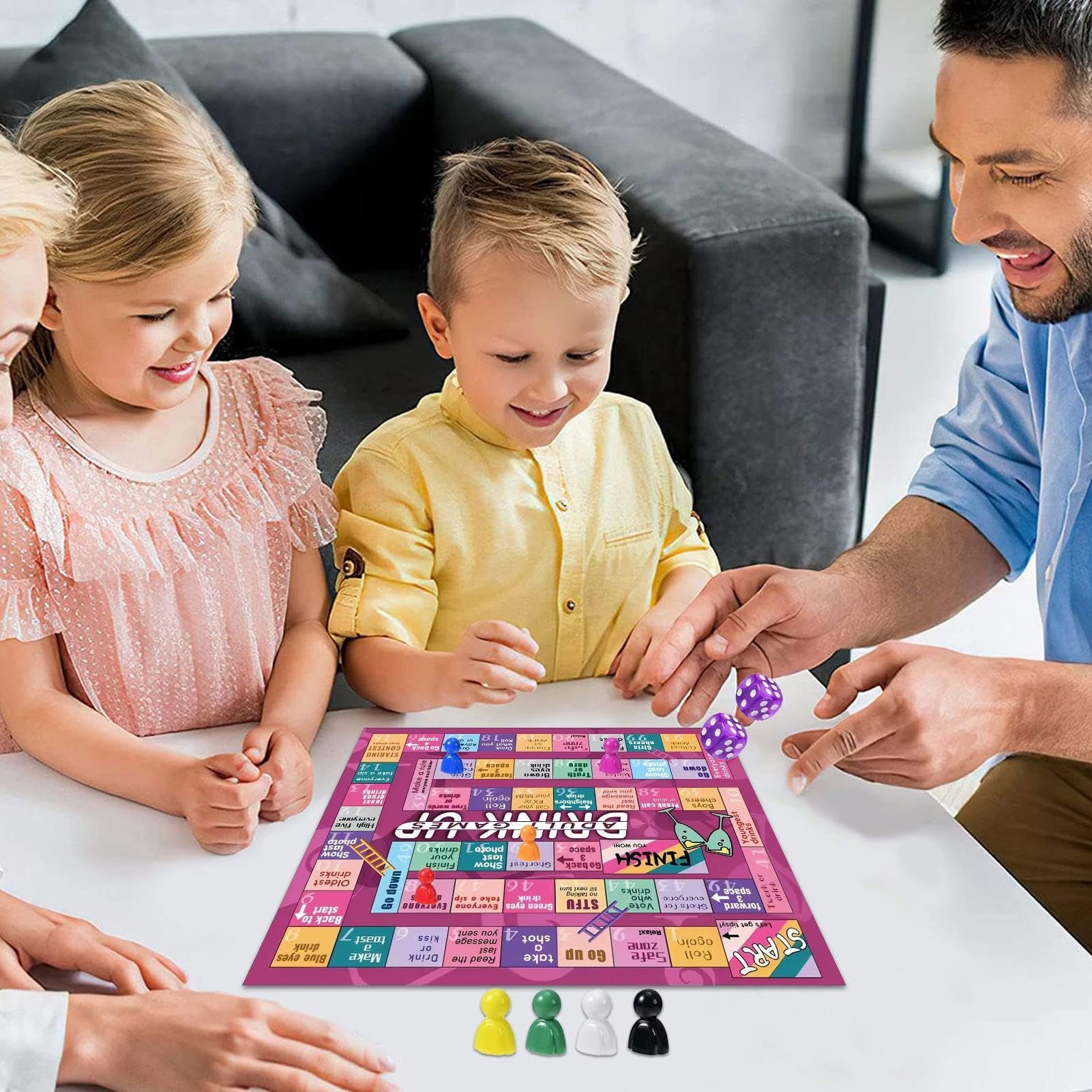 Tipsy Land Candy Land Gathering Night Drinking Party Board Game