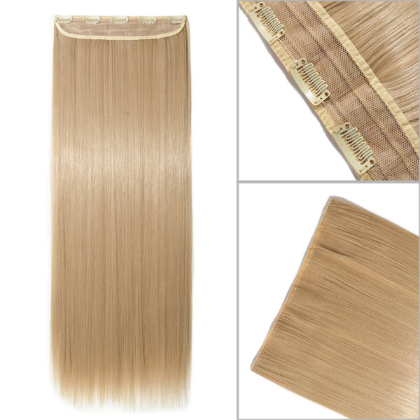 Natural Soft & Silky One Piece Dark Brown Hair Extensions