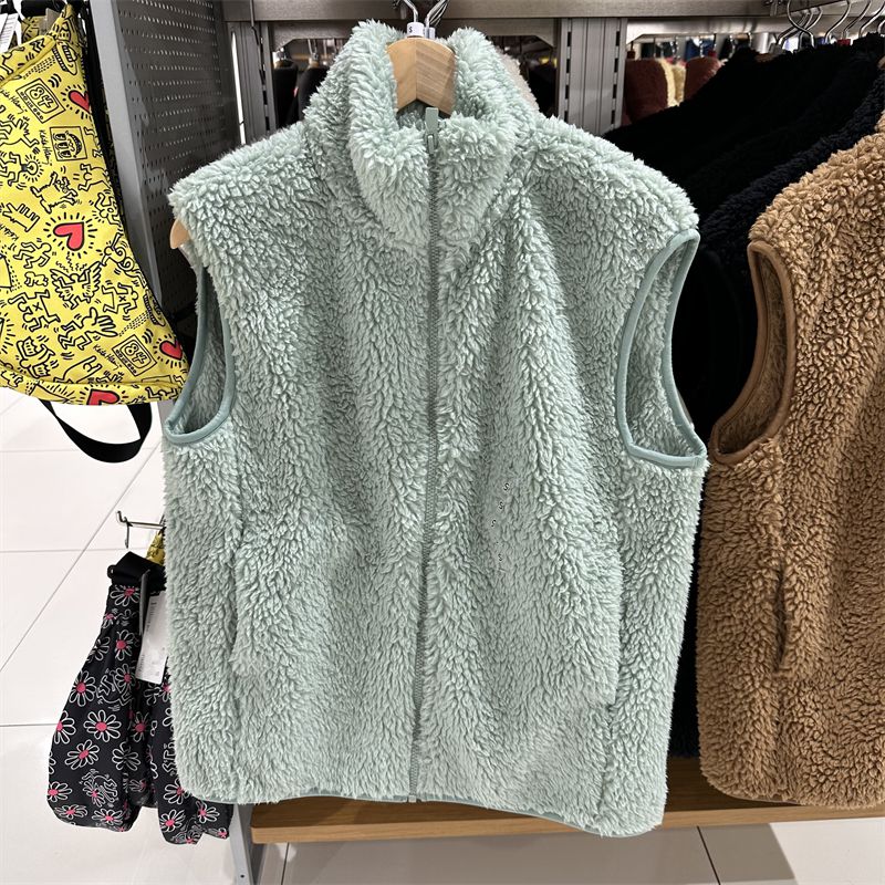 Fuzzy Faux Fur Winter Outerwear Sherpa Fleece Vest