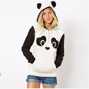 Fluffy panda online hoodie
