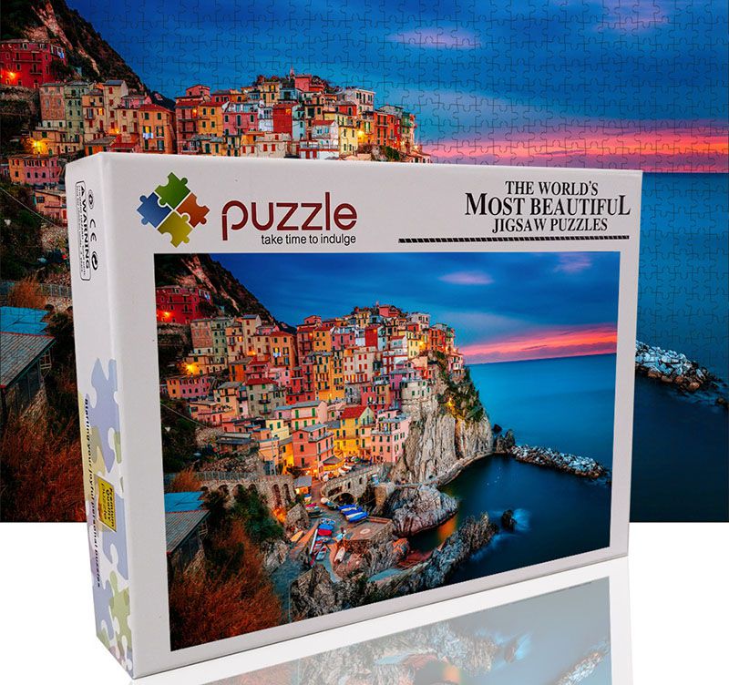 Colorful 1000 PCS Jigsaw Puzzle With Personalised Photo Collage