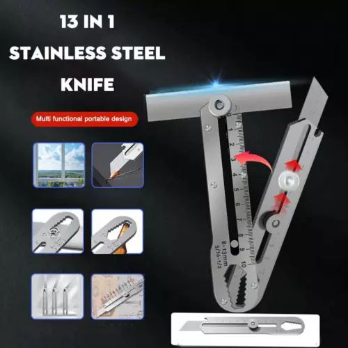 6 in 1 Multifunctional Measure Stainless Steel Knife