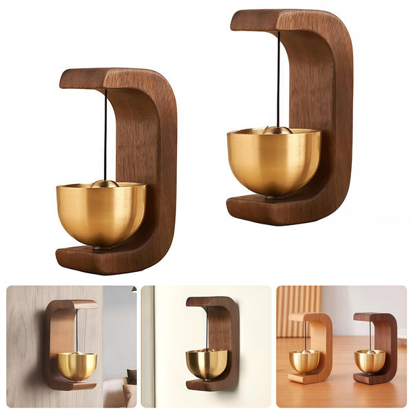 C Shaped Magnetic Solid Wood Wind Chime Door Suction